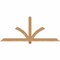 Ekena Millwork Redmond Smooth Timber Gable Bracket, Western Red Cedar, 72"W x 30"H x 1 1/2"D x 3 1/2"F, 10/12 Pitch GBW072X30X0204RED00SWR - alternate 1